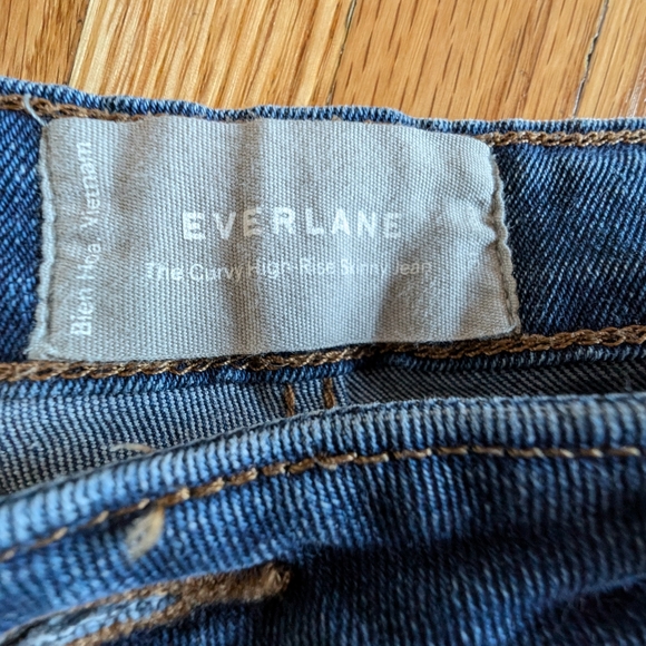 EVERLANE - Hourglass High Rise Medium Wash Skinny Jean Sz 31 - Picture 4 of 8